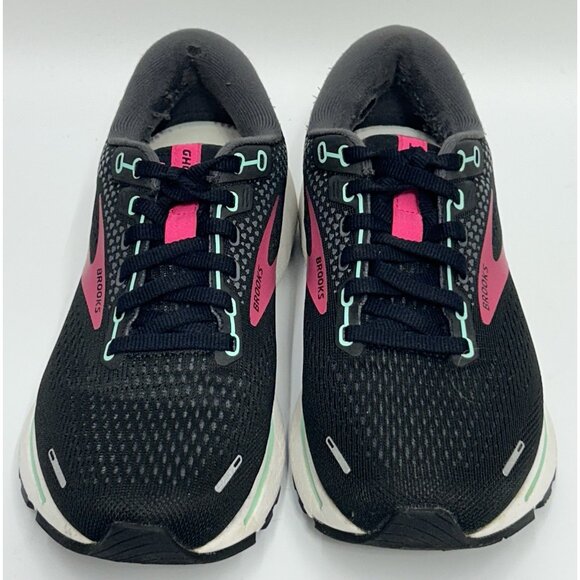 Brooks Ghost 14 Running Shoes Black/Pink Womens Size 6.5 Wide *no Insoles READ - Picture 3 of 13